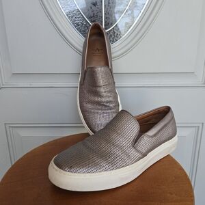 Aquatalia Metallic Slip On Shoes